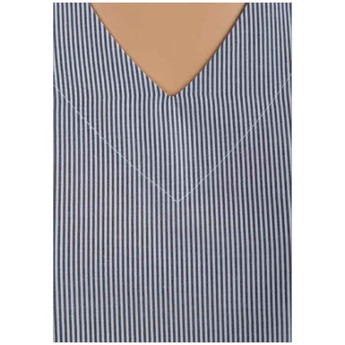Ladies Pin Stripe Bell Sleeve - Blue - Dark Shade