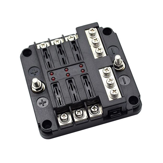 6 Ways 12v 32V Negative Pole Fuse Box Holder For ATC/ATO