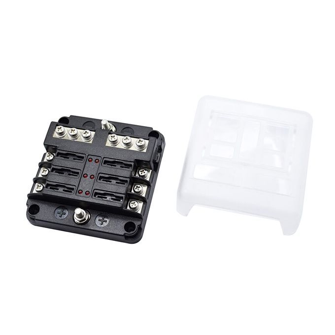 6 Ways 12v 32V Negative Pole Fuse Box Holder For ATC/ATO