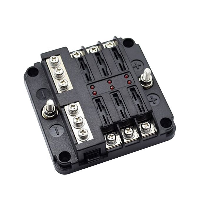 6 Ways 12v 32V Negative Pole Fuse Box Holder For ATC/ATO