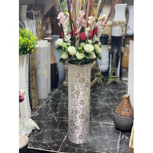 Polished Wood  Flower Vase Large Size