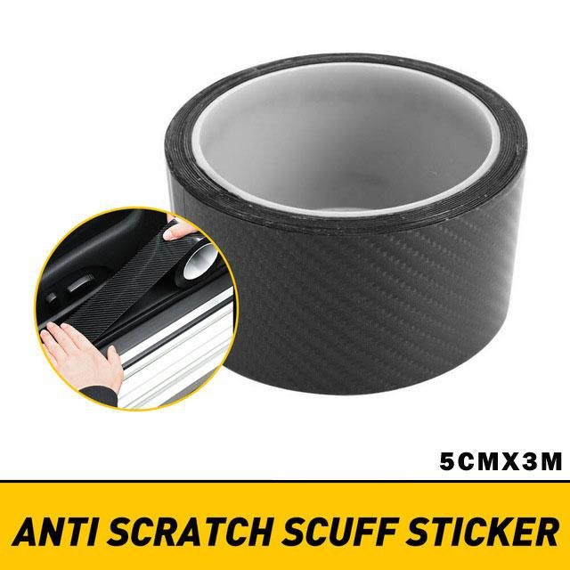 Car Door Sill Protector Strips Carbon Fiber Bumper Sticker for Toyota Corolla Avensis Yaris Rav4 Auris Hilux Prius Prado Camry