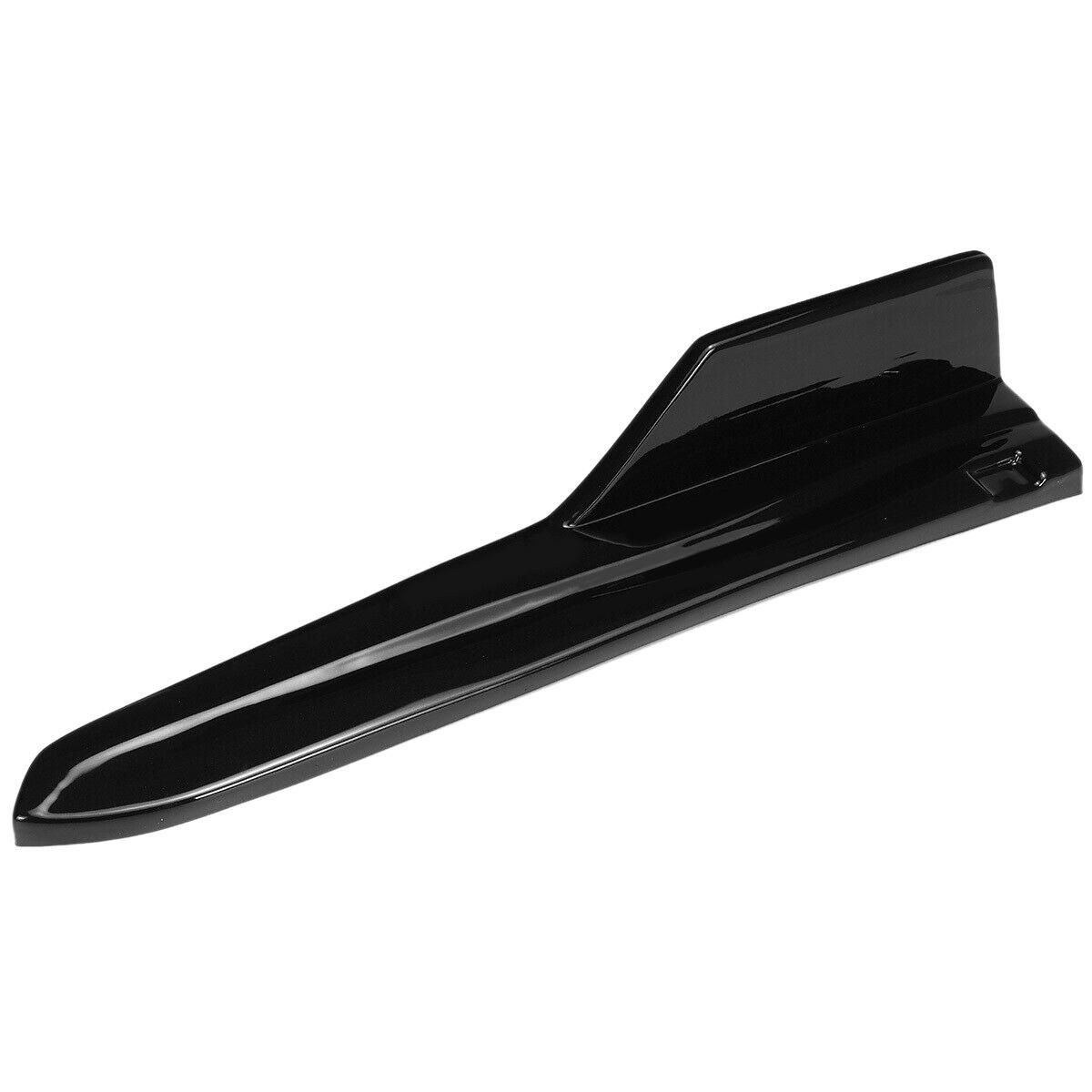 2X Car Rear Bumper Splitters Lip Diffuser Aprons Side Guard Protection for Toyota Camry SE XSE 2018 2019 Glossy Black