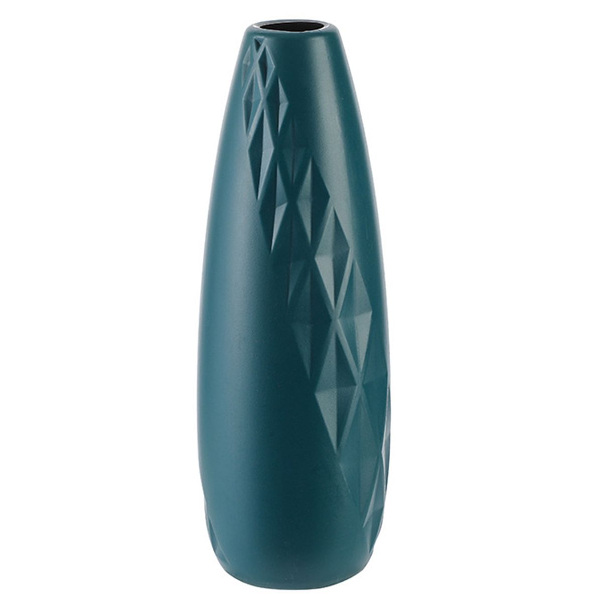 Ornamental Flower Vase Small Mouth PE Exquisite-Blue
