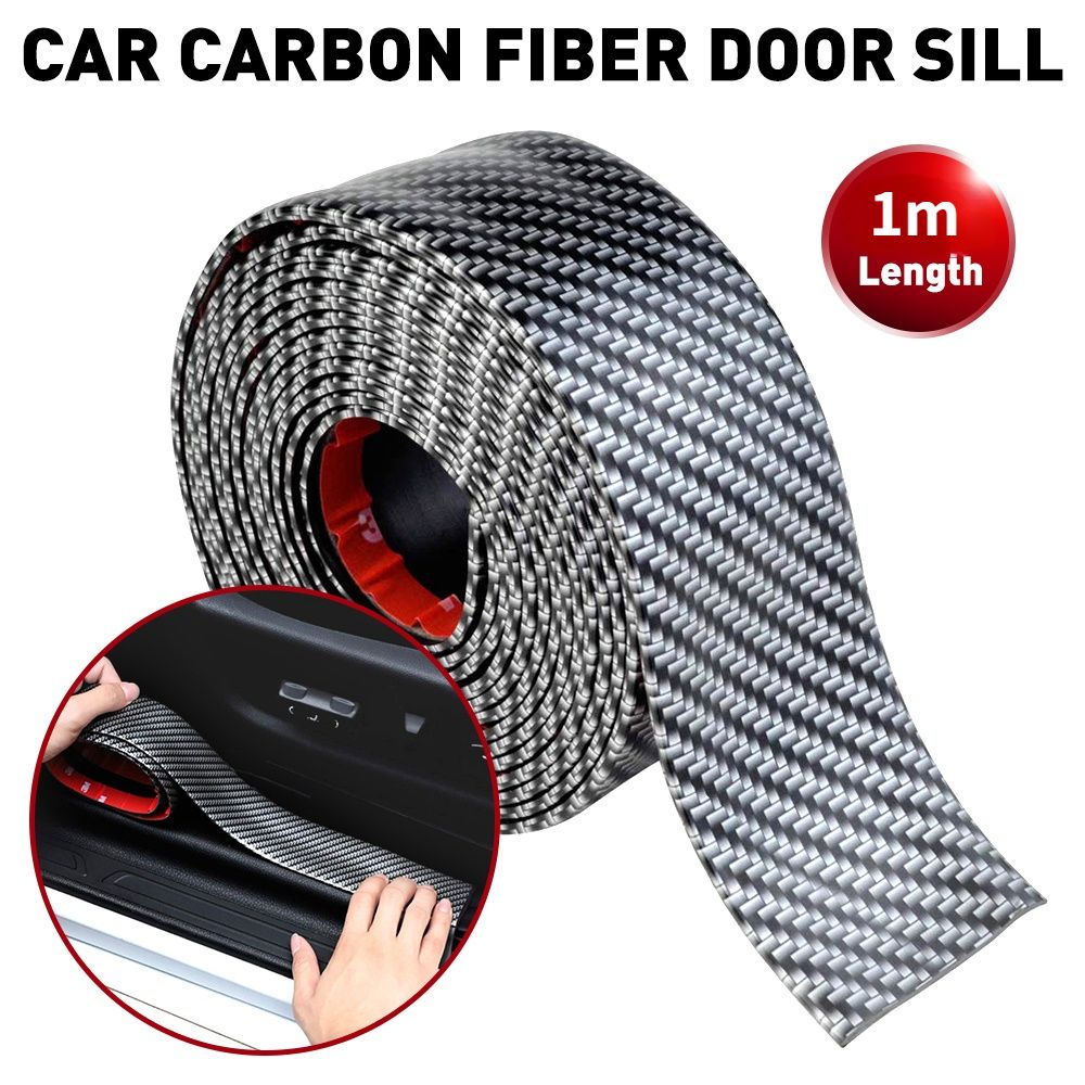 Carbon Fiber Rubber DIY Car Stickers For Toyota Corolla RAV4 Yaris Camry 2018 2019 2020 2006 Prius 120 1  2010 20 Accessories