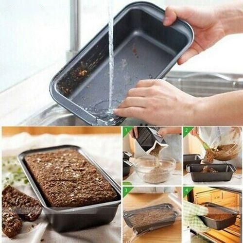 2Pcs Bread Pans For Baking Nonstick Carbon Steel