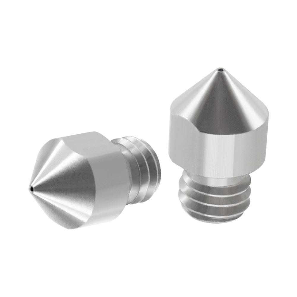 3D Printer Parts 3pcs TC4 Titanium Alloy Nozzles 0.2/0.3/0.4/0.5mm Optional M6 Thread MK8 Extruder Nozzle for 1.75mm Filament Compatible with Creality CR-10 Ender 3 Ender-3 Pro