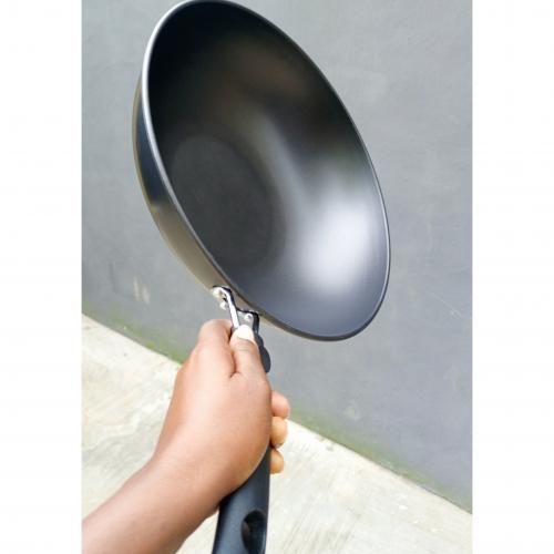 Non-Stick Fry Pan With Free Wooden Set Of Spoon