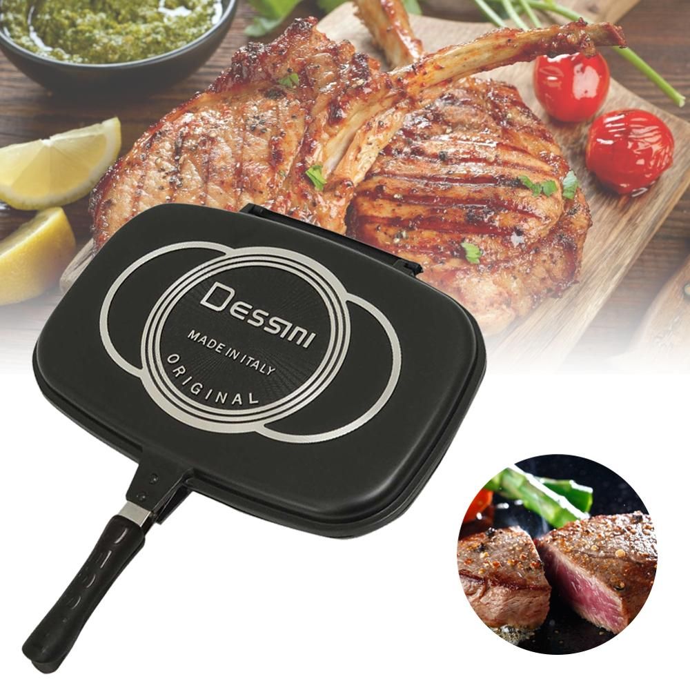 Frying Pan Flip Two Double Sided Grill Pan
