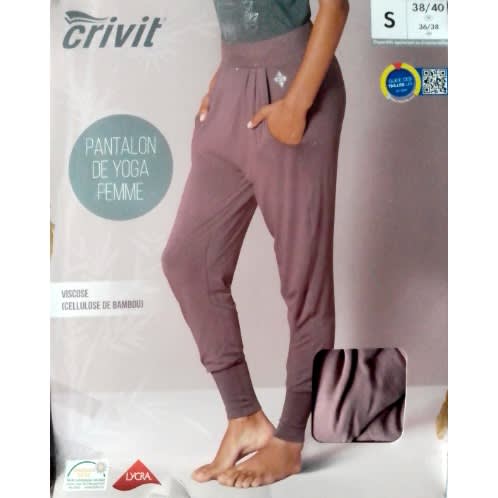 Ladies Fitness Long Casual Trousers - Old Rose