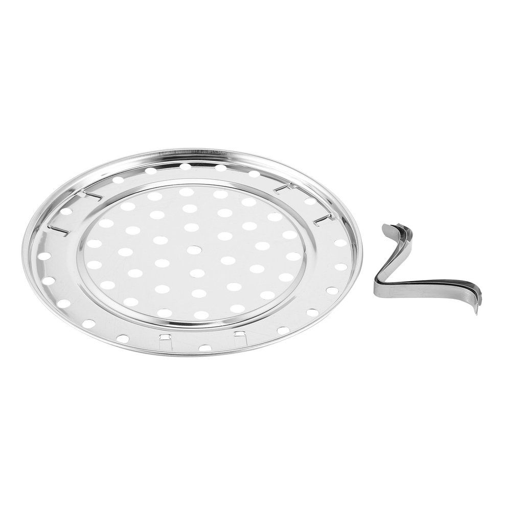 Kit Hen Round Stainless Steel Steamer Ra K Insert Sto K Pot Steaming Tray-silver