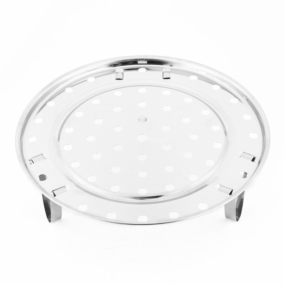 Kit Hen Round Stainless Steel Steamer Ra K Insert Sto K Pot Steaming Tray-silver
