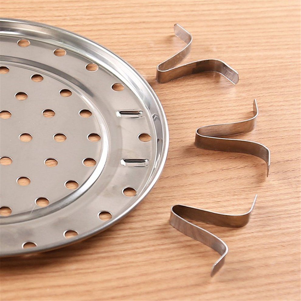 Kit Hen Round Stainless Steel Steamer Ra K Insert Sto K Pot Steaming Tray-silver