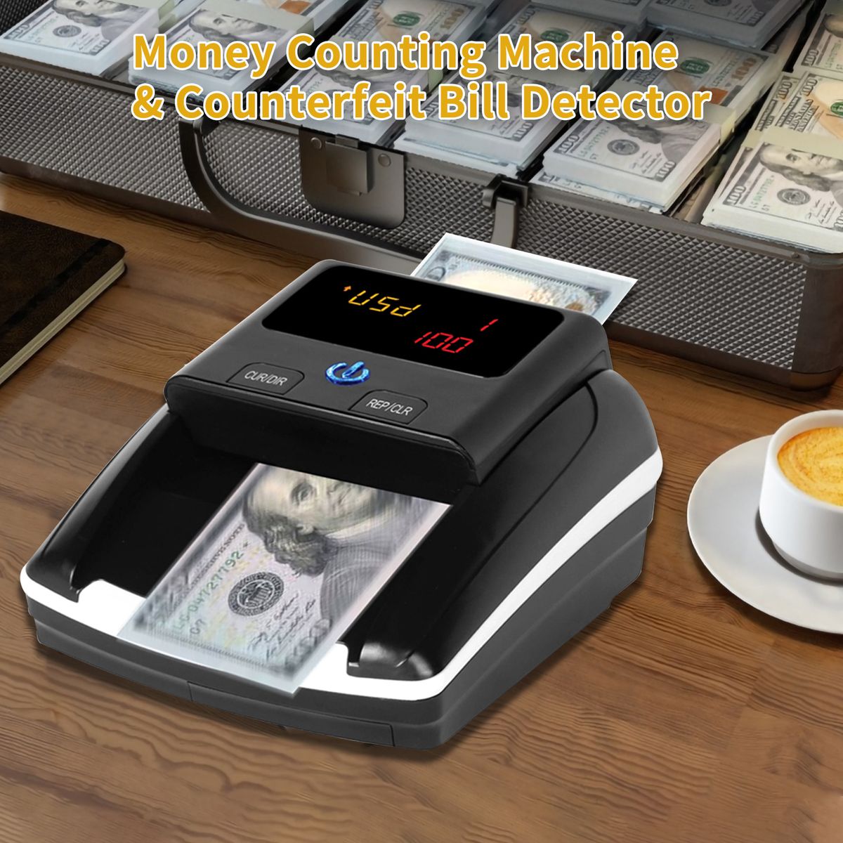 Portable Mini Money Counter Counterfeit Bill