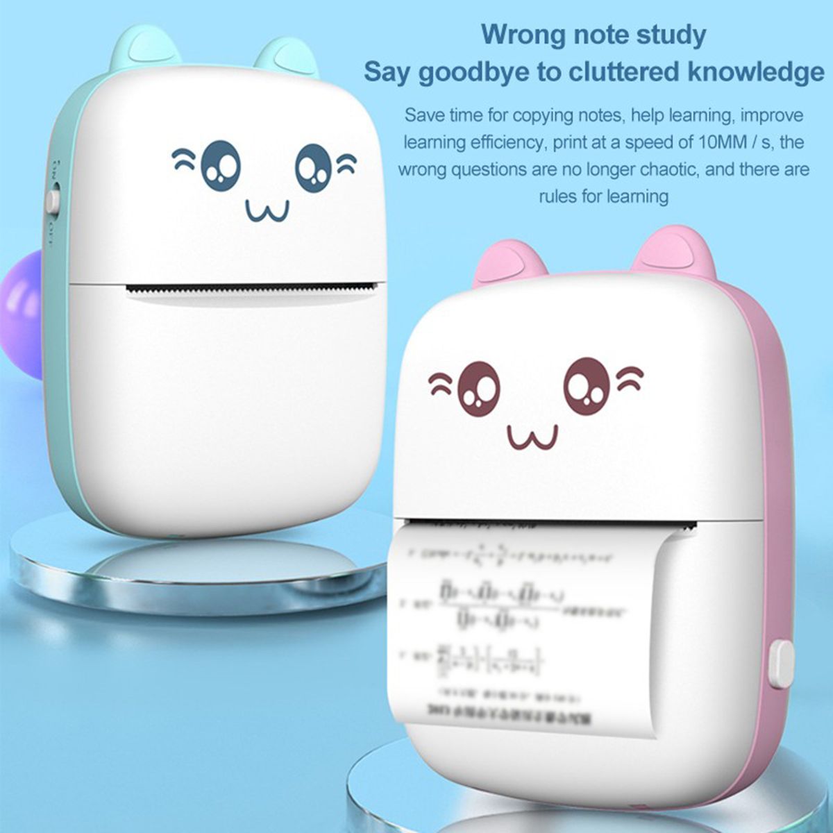 Mini Pocket Printer For Wrong Question Photo Memo Thermal