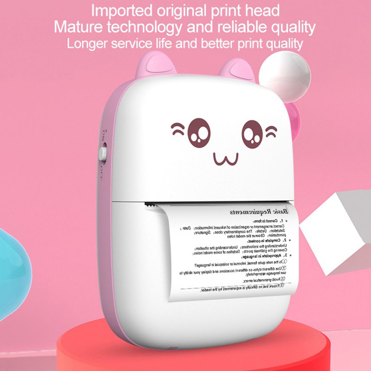 Mini Pocket Printer For Wrong Question Photo Memo Thermal