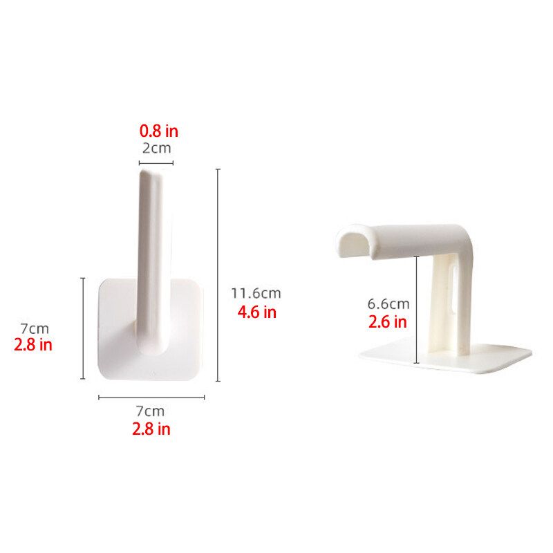 2pcs Paper Holder Under Cabinet Kitchen Paper Towel Holder Plastic Wrap Rag Holder Bathroom Storage Box Holder Toilet Paper Holder