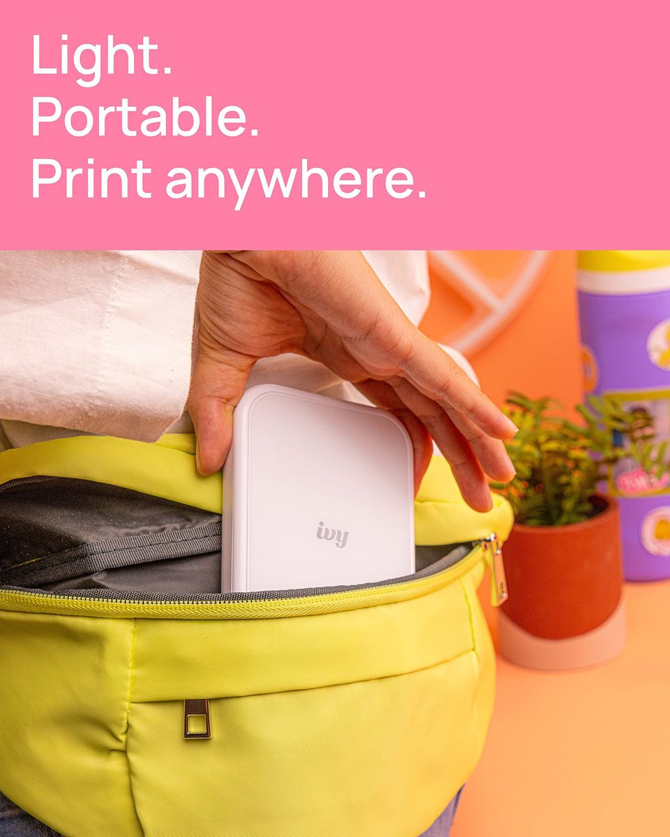 Kanon Mini Photo Printer From Compatible Sticky Prints Paper