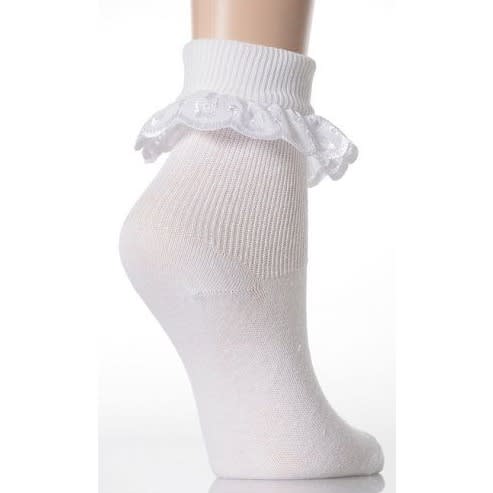 3 Pairs Lace Trim Dress Socks