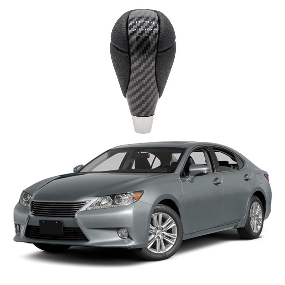 Car Automatic Gear Shift Stick Knob Shifter Head for Lexus ES300 IS250 LS400 Toyota Estima Matrix Hilux Carbon Fiber