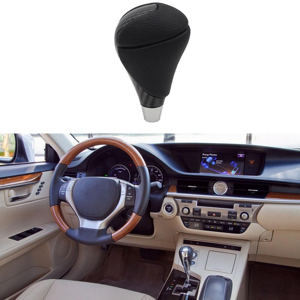 Car Automatic Gear Shift Stick Knob Shifter Head for Lexus ES300 IS250 LS400 Toyota Estima Matrix Hilux Carbon Fiber
