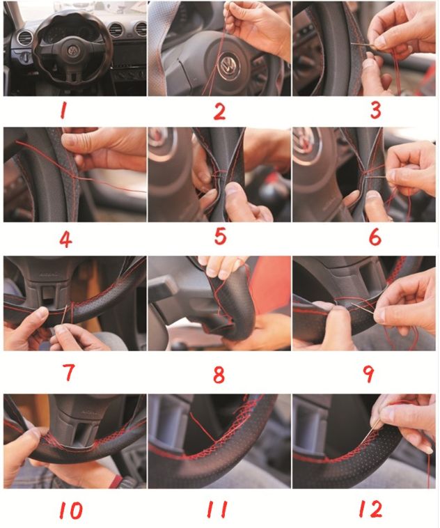 Car Steering Wheel Cover, Suitable For 38cm Steering Wheel