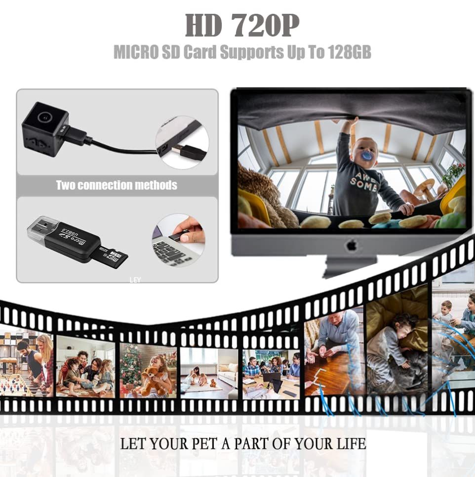 Wireless Mini Spy Camera Hidden Camera No WiFi Security Came