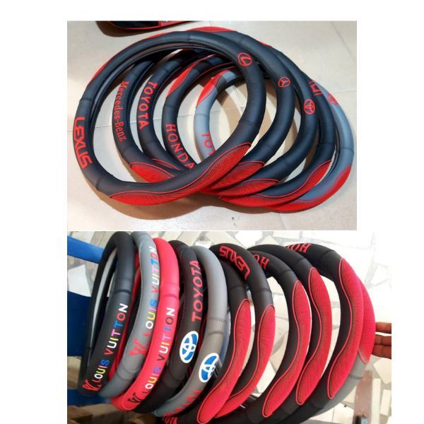 Universal Red  Steering Wheel Cover