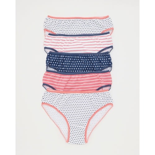 Girl's Polkadot Briefs - Pack Of 5