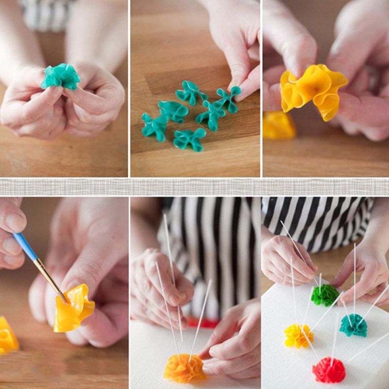 6Pcs/Set Round Shape Fondant Baking Mold Biscuit-Silver