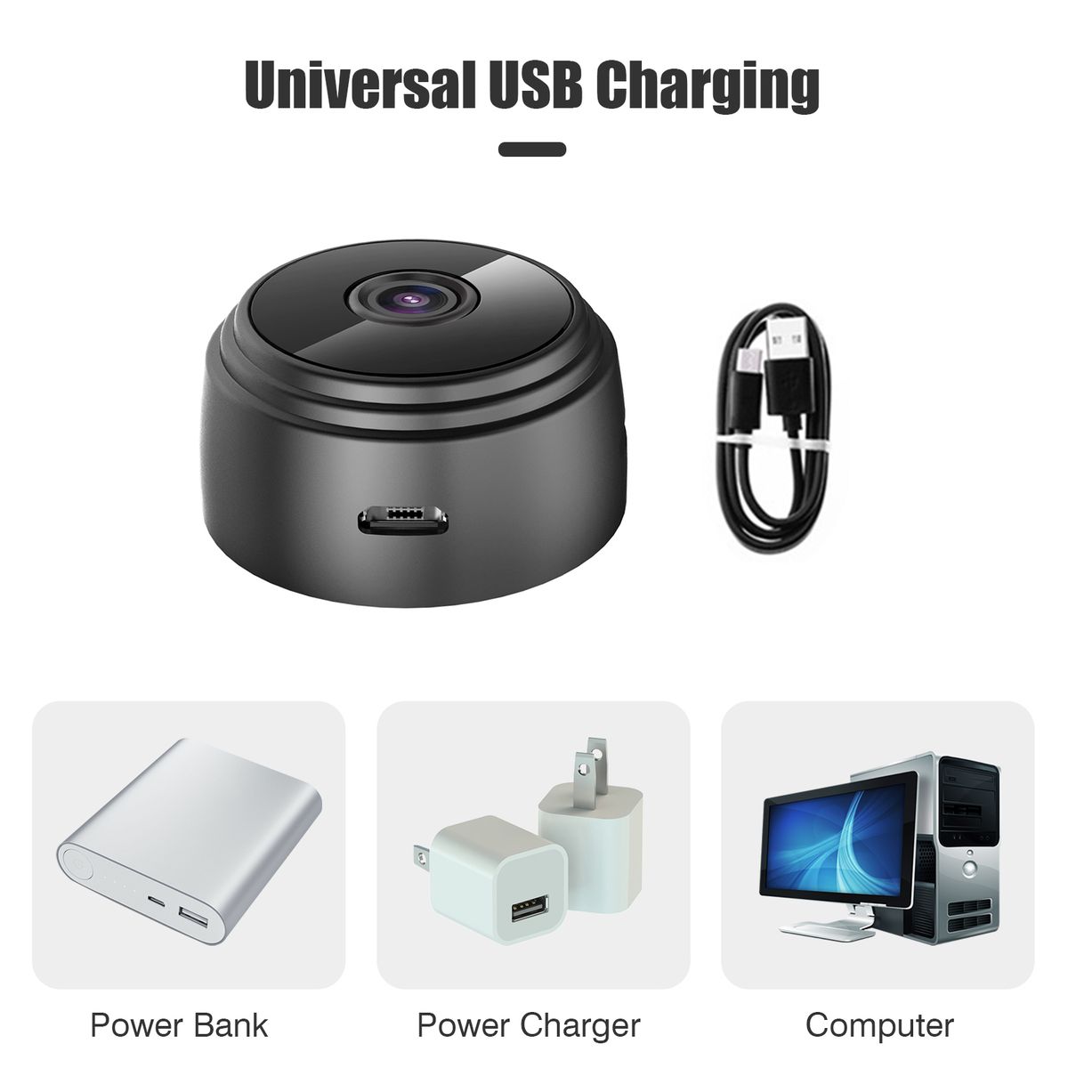 1080P WiFi Mini Camera Video Cam Camcorder 150° Wide Angle