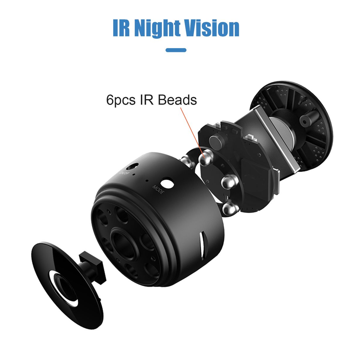 1080P WiFi Mini Camera Video Cam Camcorder 150° Wide Angle