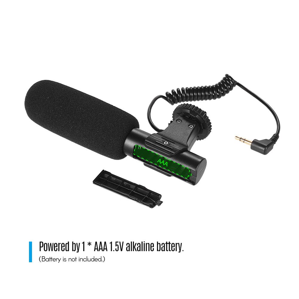 Camera Video Recording Microphone Super-Cardioid Pickup Mini