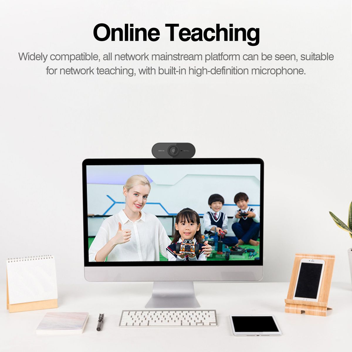 1080P USB Webcam With Mic Laptop Web Cam Clip-on Web Camera