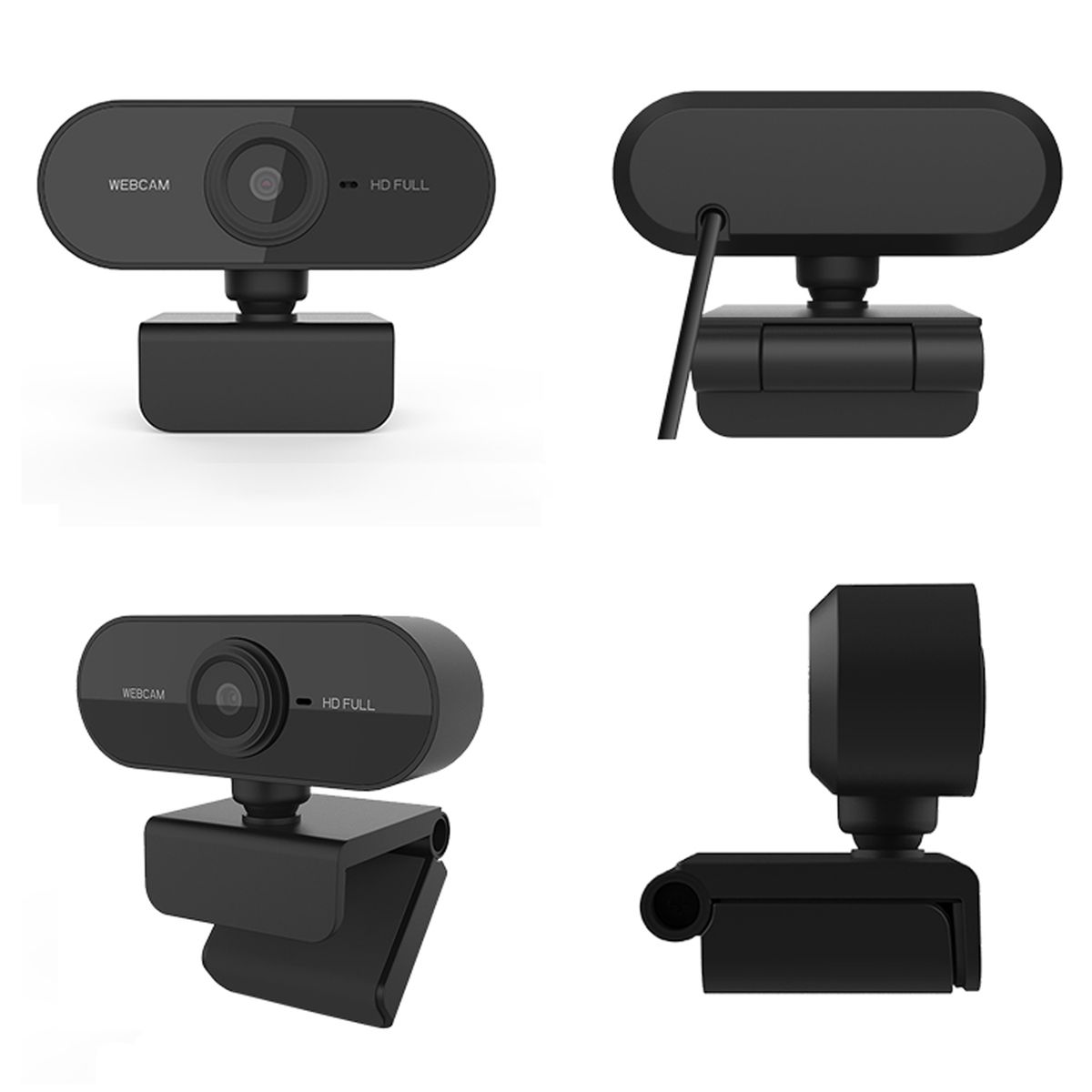 1080P USB Webcam With Mic Laptop Web Cam Clip-on Web Camera