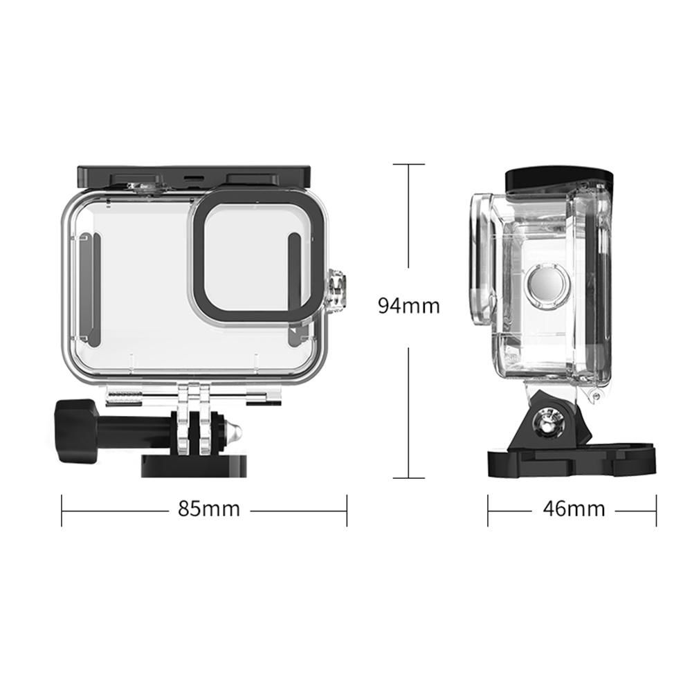 TELESIN Action Camera Protective Waterproof Case Cover Underwater 45m/148ft Diving Housing Underwater Accessories Replacement for GoPro Hero 9 10 Black Camera