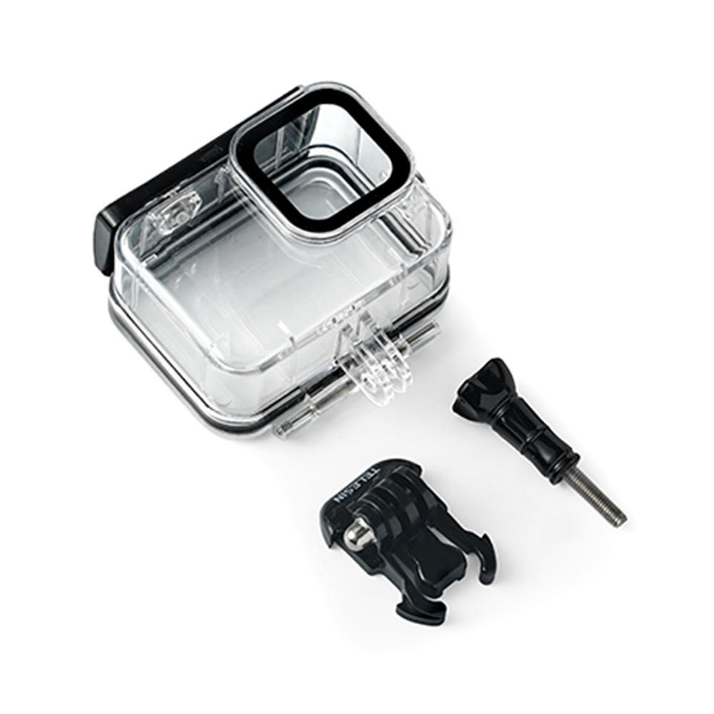 TELESIN Action Camera Protective Waterproof Case Cover Underwater 45m/148ft Diving Housing Underwater Accessories Replacement for GoPro Hero 9 10 Black Camera