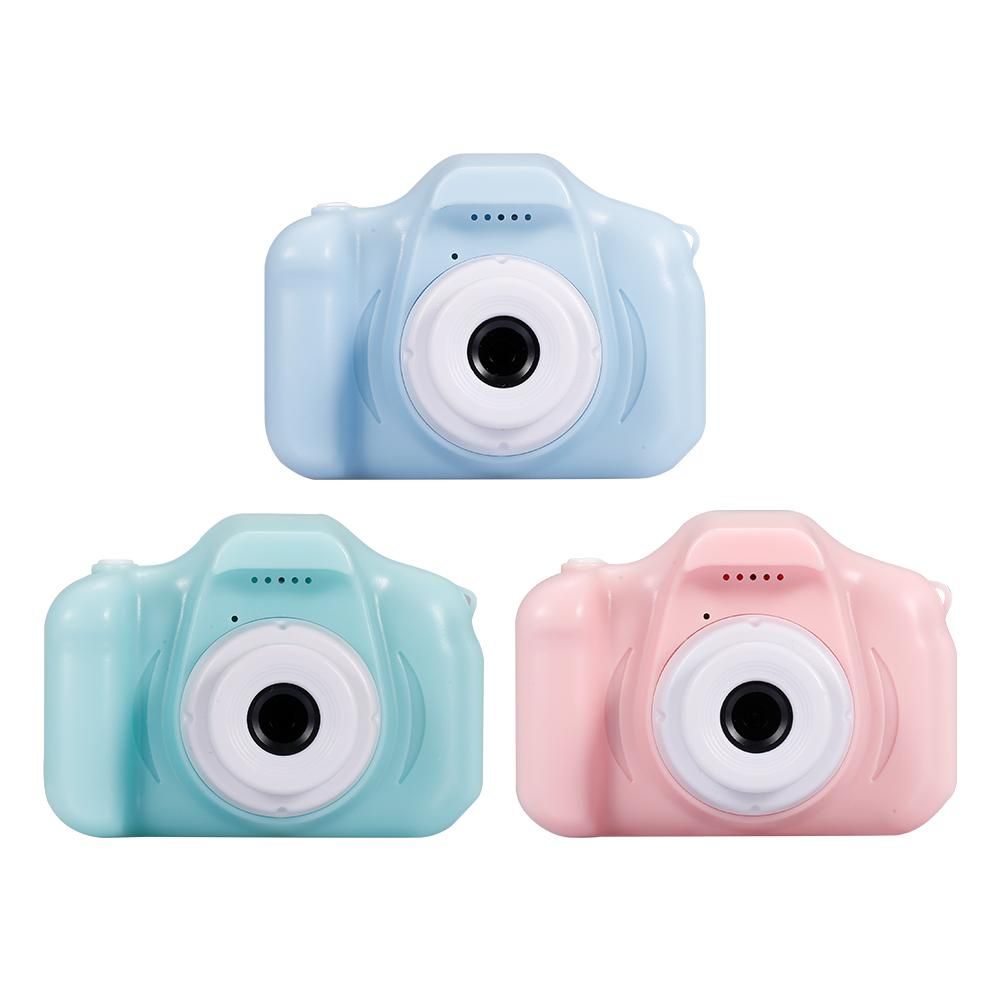 X2 Mini Kids Camera 2 inch HD Color Display Rechargable Mini Camera Video Camera Lovely Camera with 32GB Memory Card Blue