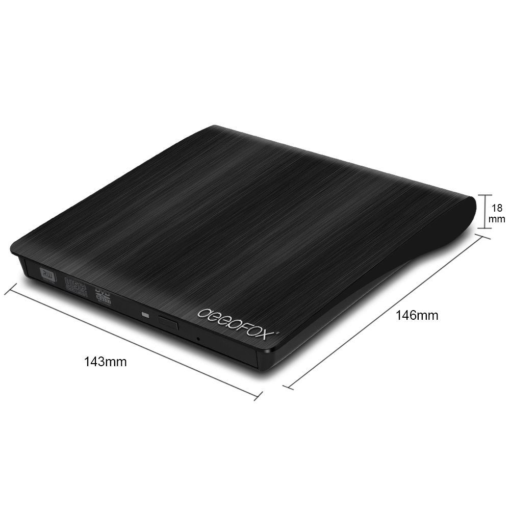 Deepfox USB 3.0 External CD+/-RW DVD +/-RW Optical Drive CD/DVD Player DVD Burner For PC Laptop