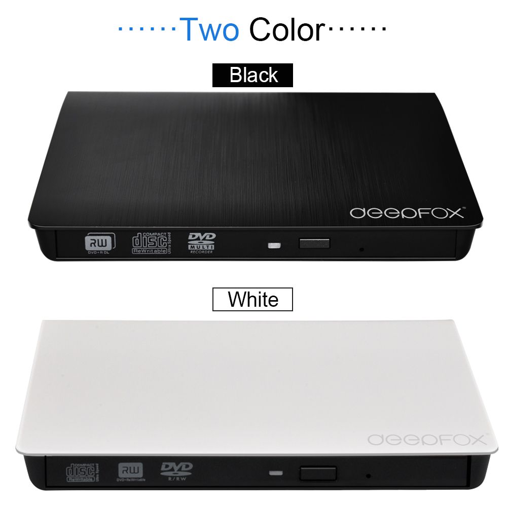 Deepfox USB 3.0 External CD+/-RW DVD +/-RW Optical Drive CD/DVD Player DVD Burner For PC Laptop