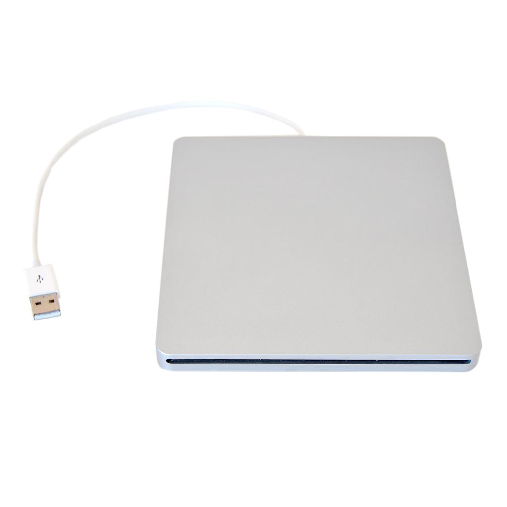 External USB DVD Case ForBook Pro SATA Hard Disk Drive DVD Super Multi Slot Has Aluminum Look Silver