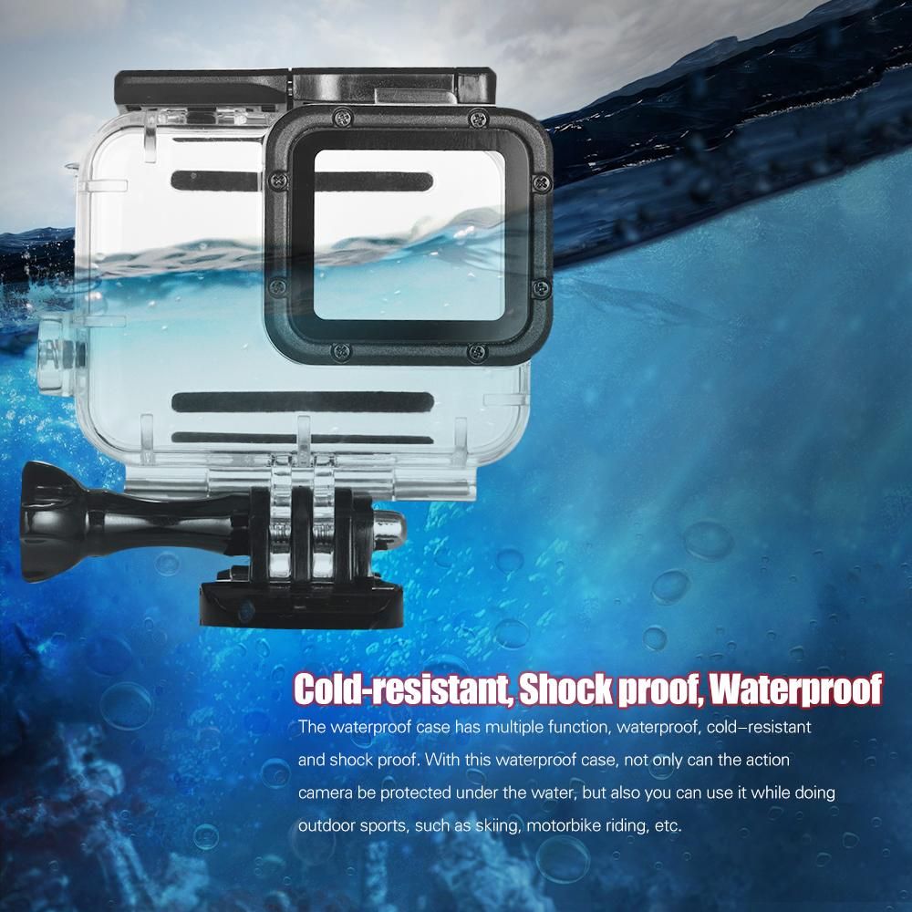 Action Camera Waterproof Housing Case Underwater 45 Meters for Diving Surfing Skiing for GoPro Hero 6/5/7