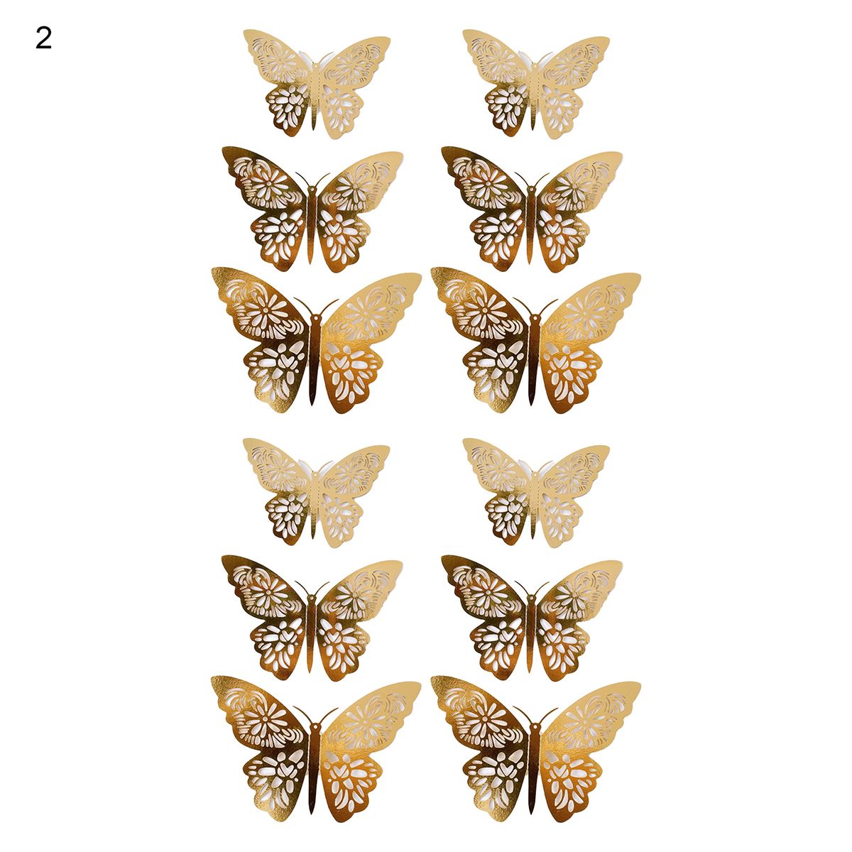 1 Set Creative Butterfly Shape Cake Topper Elegant Festive-
