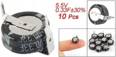 10pcs 5.5V 0.33F Electric Double Layer Farado Super Capacitors