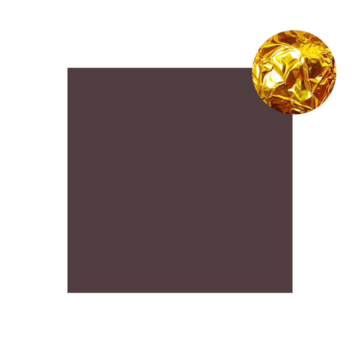 100Pcs 8cm Aluminum Foils Chocolate Candy Wrapping-Coffee