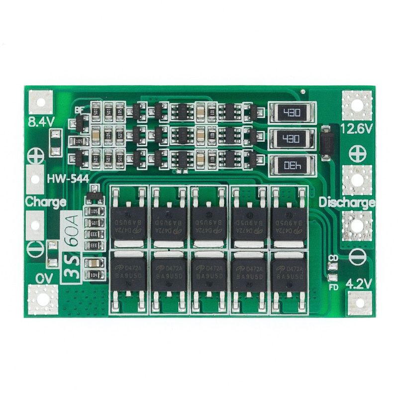 3S 4S 5S Li-ion Lithium Battery 18650 Charger BMS 25A 30A 40A 60A 100A Protection Board With Balance For Drill Motor
