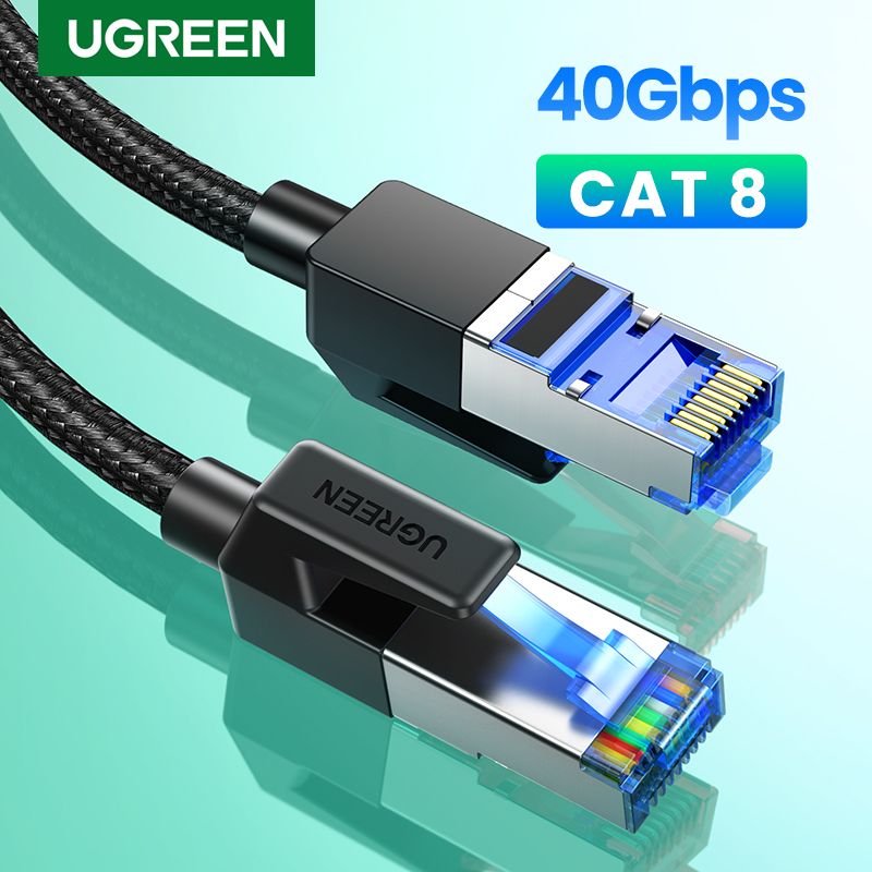 Cat 8 Ethernet Cable 40Gbps 2000Mhz Network RJ45 LAN Cord 3M