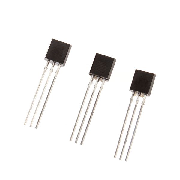 100pcs BC547 NPN Silicon Epitaxial Flat Transistor Package