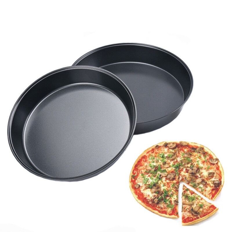 6/7 Inch Kitchen Carbon Steel Non-stick Pizza Cooking Pan