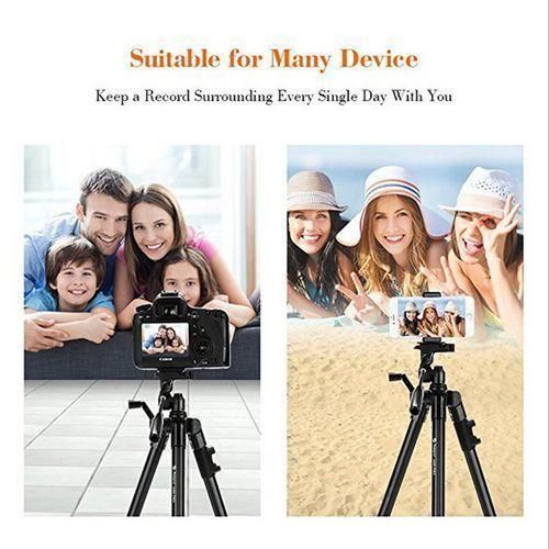 Adjustable Bluetooth Remote Control Tripod Selfie Stand with LED (3 Colors) Ring Light